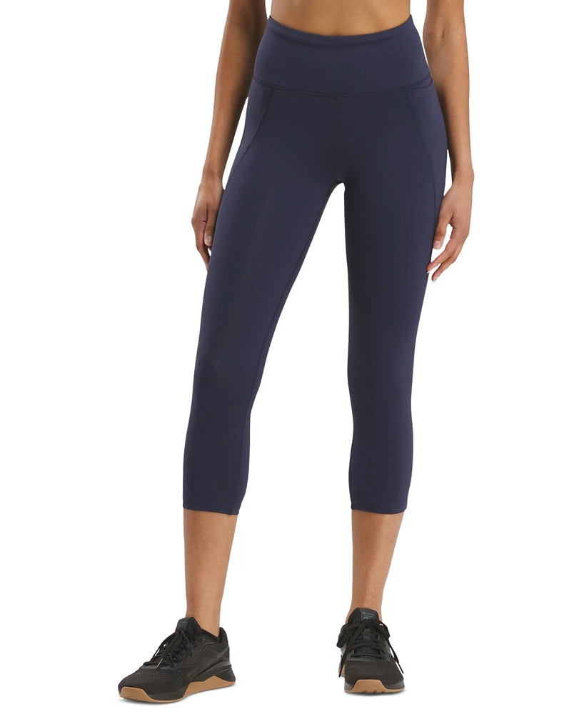 Reebok Women's Lux High-Rise Pull-On 3/4 Leggings