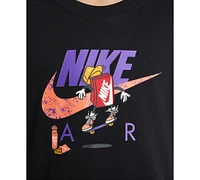 Nike Big Kids Sportswear Cotton Long-Sleeve T-Shirt