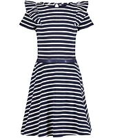 Tommy Hilfiger Big Girls Stripe Ruffle Dress