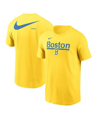 Nike Men's Gold Boston Red Sox 2-Hit Speed City Connect T-Shirt