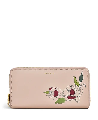 Radley London Wild Roses- Large Zip Around Matinee Wallet