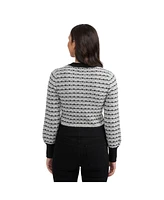 Ellen Tracy Women's Cardigan with Contrast Trims