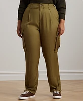 Lauren Ralph Plus Tapered Cargo Pants