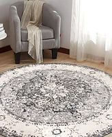 Main Street Rugs Lyon LYN830 8'x8' Round Area Rug