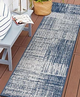 Main Street Rugs Citta Outdoor 4032 2'x7' Runner Area Rug