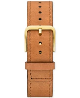 Tory Burch Women's The T Watch Brown Leather Strap Watch 18mm