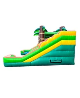 Pogo Bounce House Inflatable Bounce House and Double Slide Combo Unit (Without Blower)