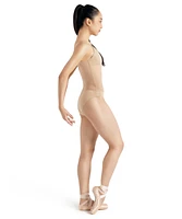 Capezio Plus Plunge Neck Mesh Midriff Leotard