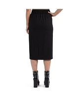 Ellen Tracy Women's Pull On Pencil Skirt with Buckle Detail