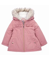 Rokka&Rolla Baby Girls Puffer Jacket with Sherpa Fleece Lining 6-24M