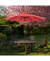 Modern 9ft Patio Umbrella for Outdoor Sun Shade, Adjustable Angle, Uv Protection