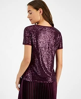 Anne Klein Women's Sequined T-Shirt