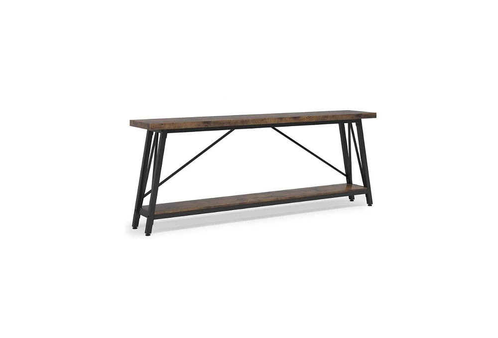 Tribesigns 70.9 Inches Extra Long Sofa Table Behind Couch, Industrial Entry Console Table for Hallway, Entryway