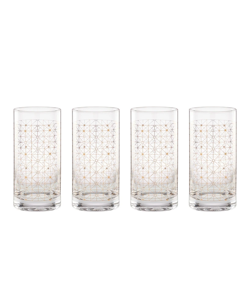 Lenox Tuscany Classics Gold Dust Highballs, Set Of 4