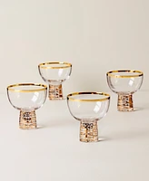 Lenox Tuscany Classics Gold Frost Coupes, Set Of 4