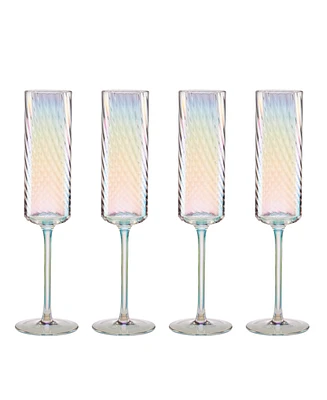 Lenox Tuscany Classics Iridescent Flutes, Set Of 4