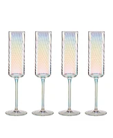 Lenox Tuscany Classics Iridescent Flutes, Set Of 4