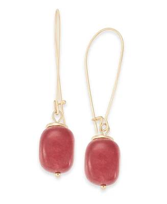 Style & Co Beaded Gold-Tone Wire Drop Earrings, Created for Macy's