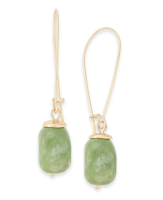 Style & Co Beaded Gold-Tone Wire Drop Earrings, Created for Macy's