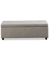 Chamberlain Fabric Storage Ottoman Bench, Direct Ship