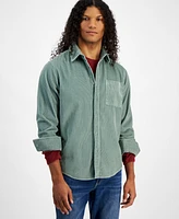 Sun + Stone Men's Long Sleeve Button-Front Corduroy Shirt, Created for Macy's