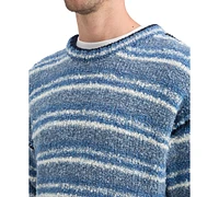 Scotch & Soda Men's Crew Neck Dropped Shoulder Boucle Sweater