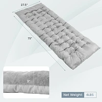 Slickblue 75 x 27.5 Inch Camping Cot Pads with Soft and Breathable Crystal Velvet