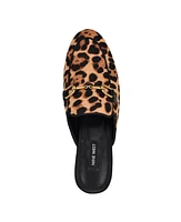Nine West Women's Bhalya Round Toe Slip-On Flat Casual Mules