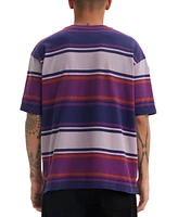 Levi's Men's Relaxed Fit Short Sleeve Box Stripe Skateboard T-Shirt