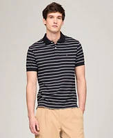 Tommy Hilfiger Men's Regular-Fit Striped Liquid Cotton Polo Shirt