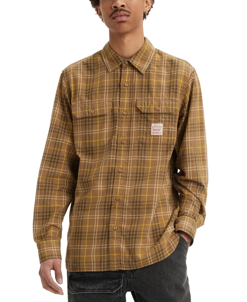 Levi' Men's Relaxed Fit Workwear Long Sleeve Button-Front Shirt