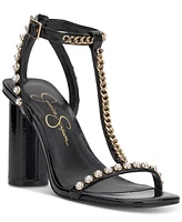 Jessica Simpson Women's Siven Embellished T-Strap High-Heel Dress Sandals