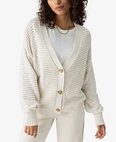 Sanctuary Women's Falling For Fall Button-Front Cotton Cardigan