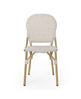 Simplie Fun Parisian Grace Wicker Accent Chairs for Outdoor Elegance