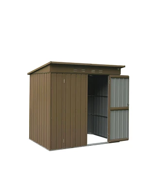 Simplie Fun Rustproof Waterproof Metal Storage Shed Wind & Rain Resistant, Durable & Ventilated