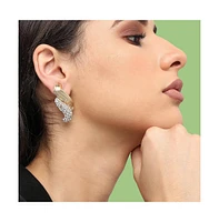 Sohi Women's Bling Wrap Drop Earrings