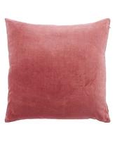 Ihi Home Solid Velvet Pillow Front and Back Velvet, 22"Sq