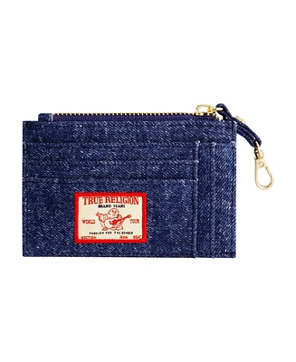 True Religion Denim Zip Card Case