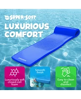 Trc Recreation Sunsation 1.75" Thick Foam Lounger Raft Pool Float, Indigo Blue