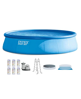 Intex 18' x 48" Inflatable Above Ground Pool Set with Filter Cartridges (6 Pack)