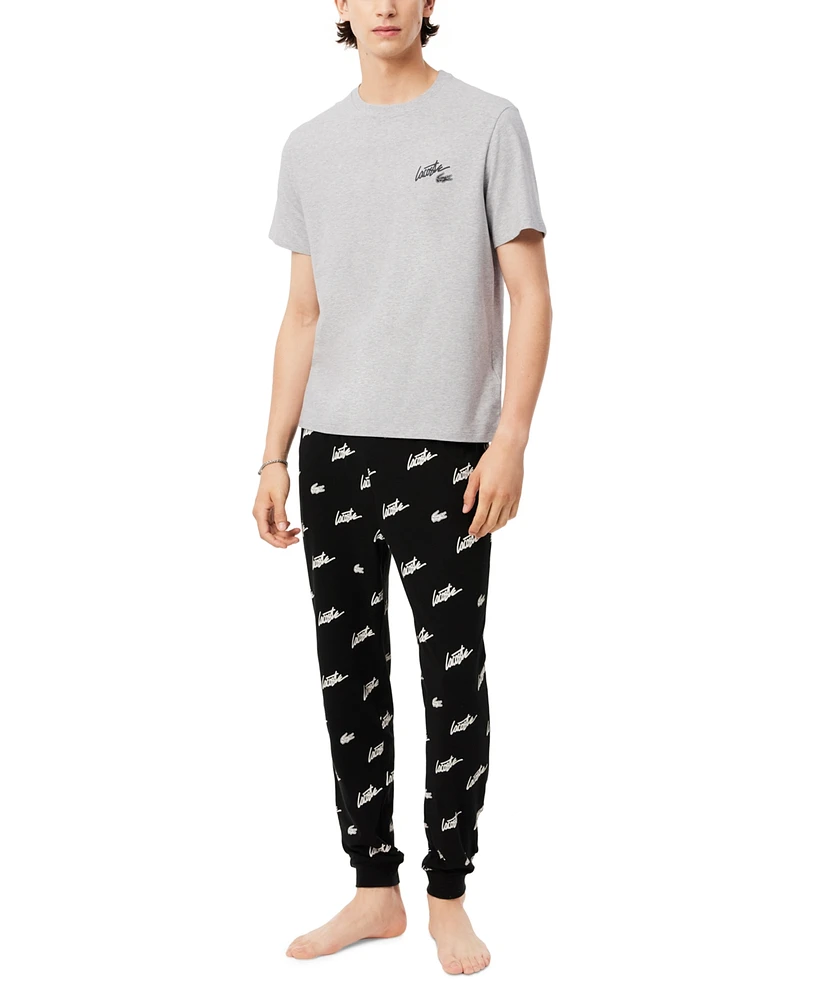 Lacoste Men's 2-Pc. Graffiti-Logo Pajamas