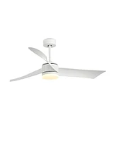 Slickblue 52 Inch Reversible Ceiling Fan with Light