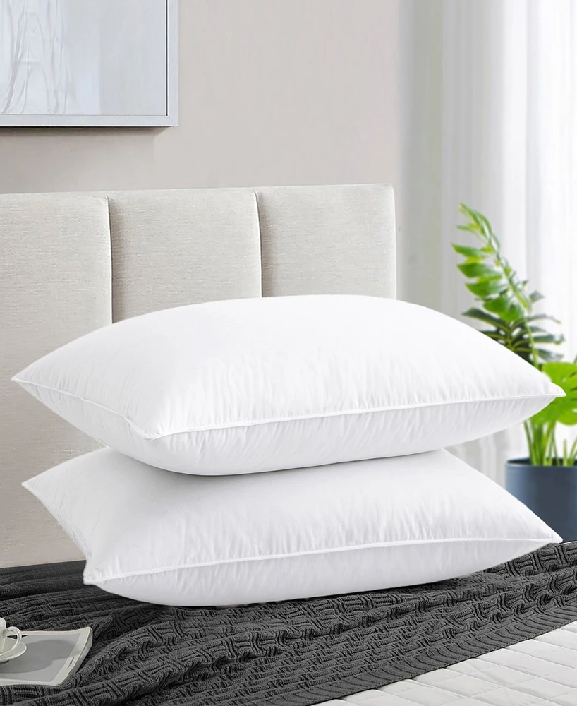 Unikome Goose Down and Feather Pillow, 2-Pack