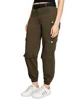 Madden Girl Juniors' Belted Cargo Jogger