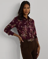 Lauren Ralph Petite Floral Shirt