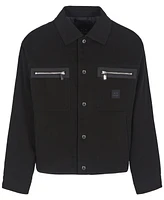 A|X Armani Exchange Men's Limited Edition Black Denim Jacket