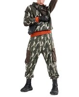 A|X Armani Exchange Men's Tapered Camo-Print Cargo Pants