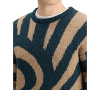 Scotch & Soda Men's Hairy Big Waves Dropped Shoulder Sweater