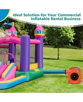 Costway 2 Hp/1500W Air Blower Commercial Inflatable Bounce House Blower for Water Slide
