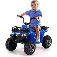 Slickblue 6V Kids Ride On Electric Atv with Led Headlights and MP3 Player